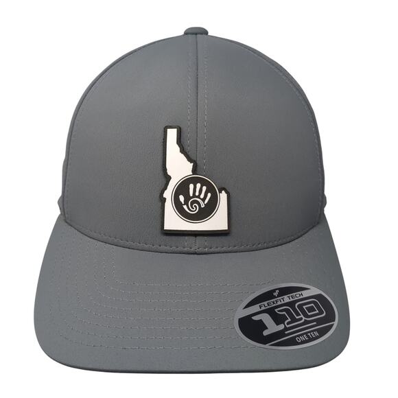 Idaho Strapback Baseball Cap Gray OS Adjustable 110 Flexfit Tech Branded Bills - Picture 1 of 10